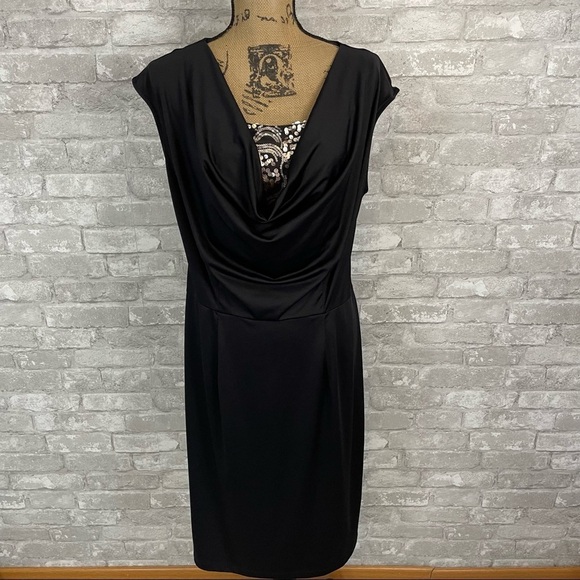 Avon Sequins Drapey NeckLine Dress - Picture 1 of 4